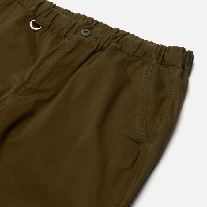 Мужские брюки uniform experiment, цвет оливковый, размер M UE-212018-KHAKI Stretch Chino Ribbed Easy - фото 2