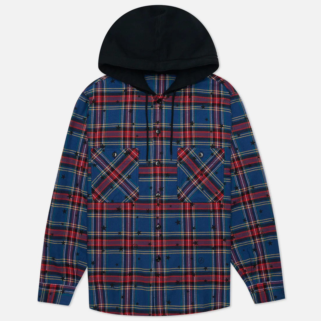 uniform experiment Мужская рубашка Star Flannel Check Big Hooded