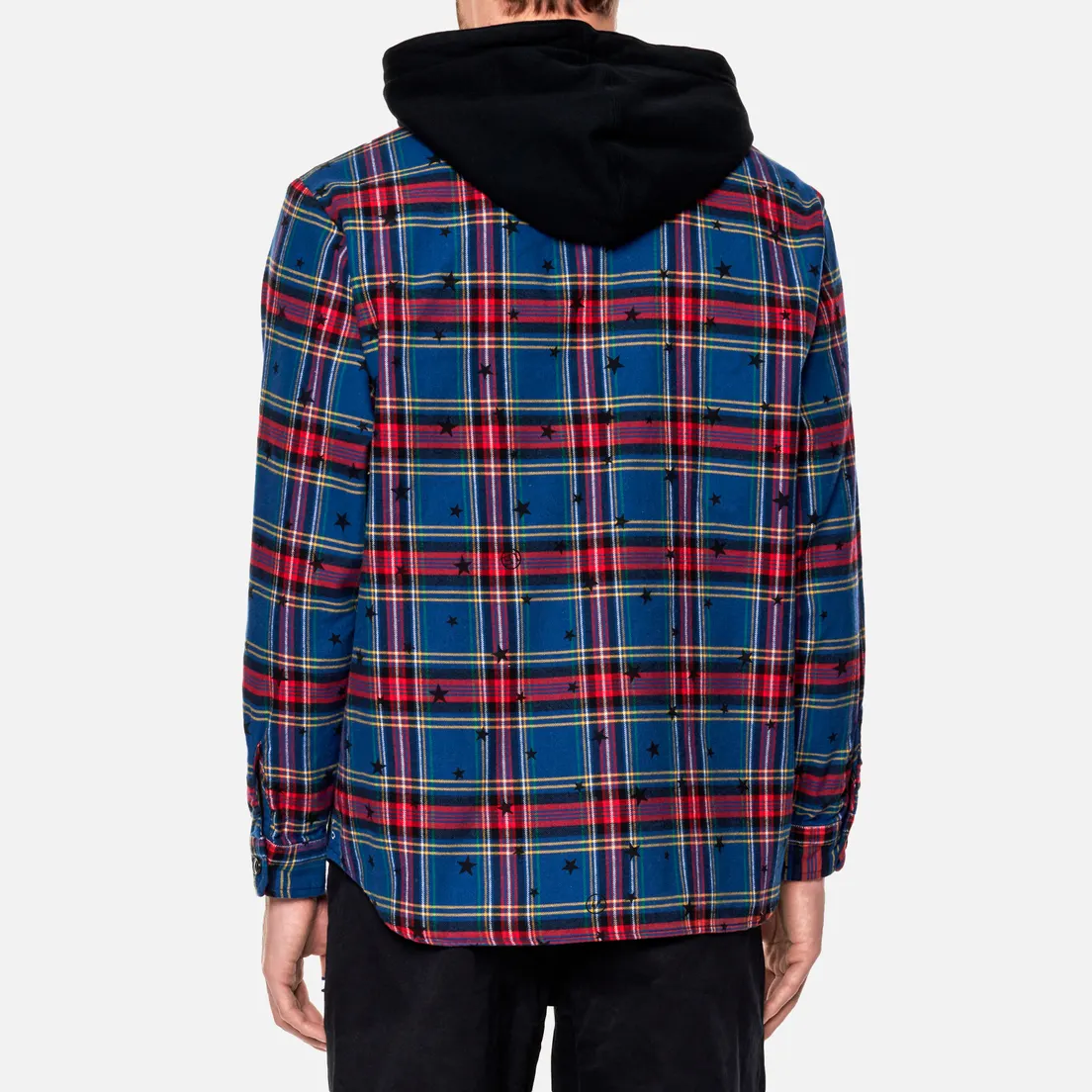 uniform experiment Мужская рубашка Star Flannel Check Big Hooded