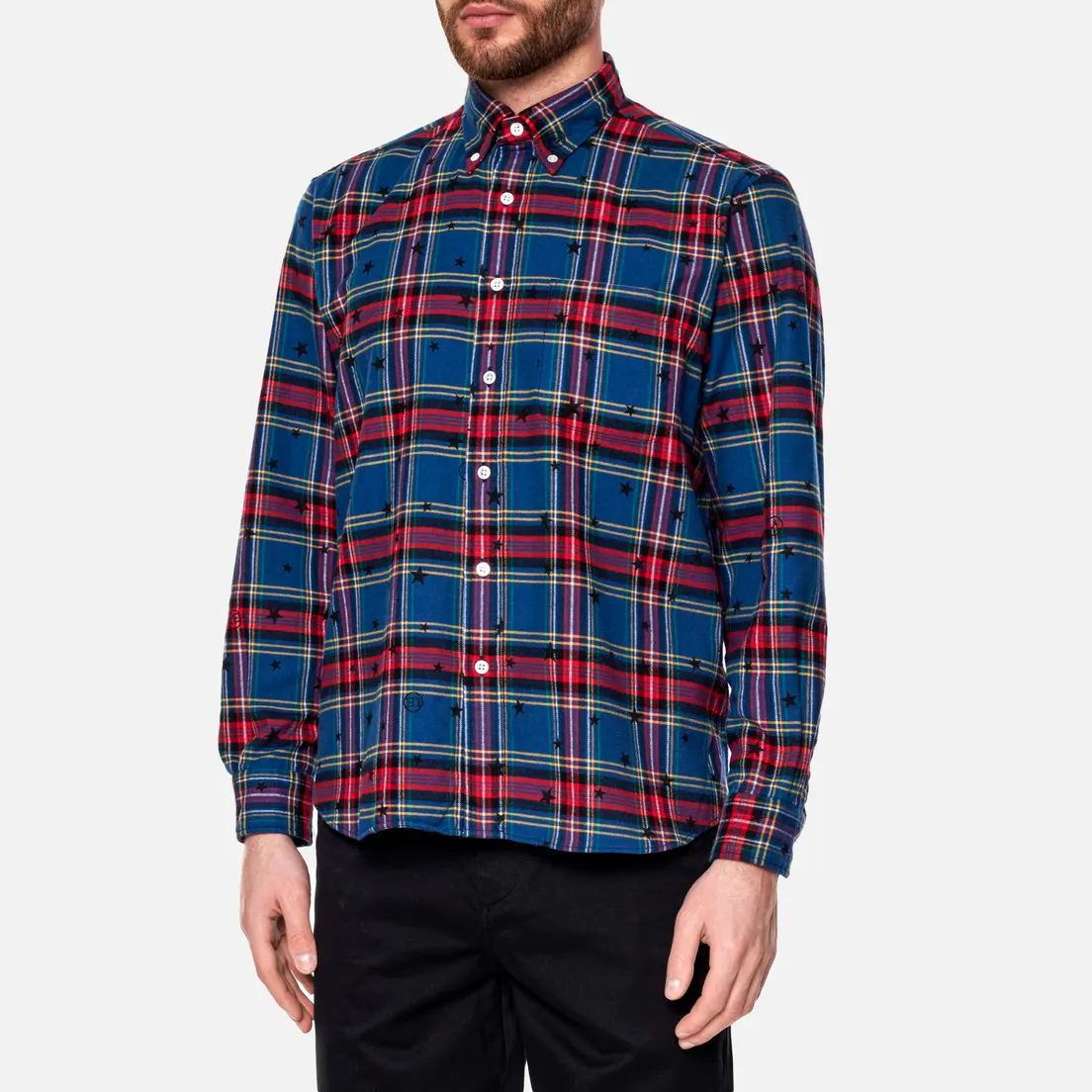 uniform experiment Мужская рубашка Star Flannel Check Big B.D.