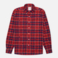 Мужская рубашка uniform experiment Star Flannel Check Big B.D. Red фото - 0