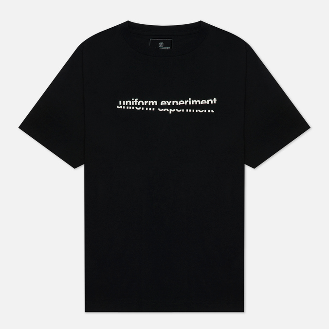 Мужская футболка uniform experiment, цвет чёрный, размер S UE-212048-BLK Slash Graphic Wide - фото 1