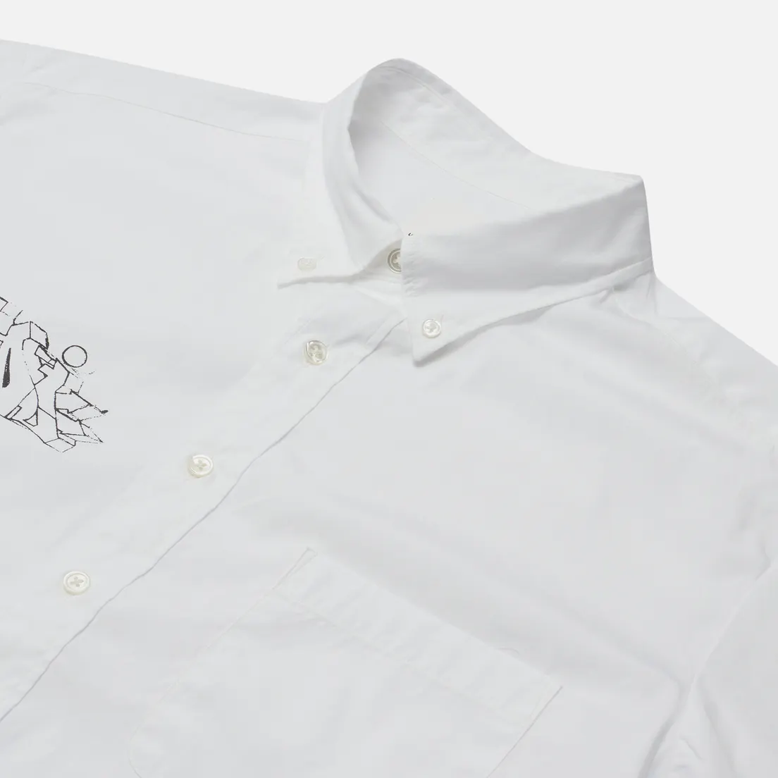 uniform experiment Мужская рубашка x Dondi White Graffiti B.D.