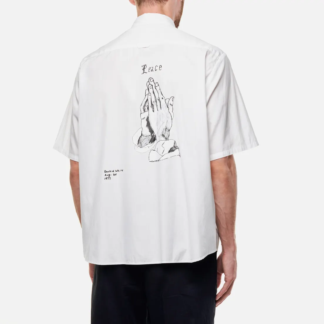 uniform experiment Мужская рубашка x Dondi White Graffiti B.D.