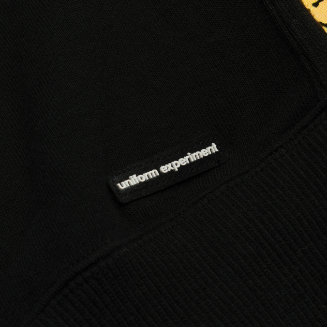 Мужская толстовка uniform experiment, цвет чёрный, размер S UE-220003-BLACK x Dondi White Pullover Sweat Hoodie - фото 4