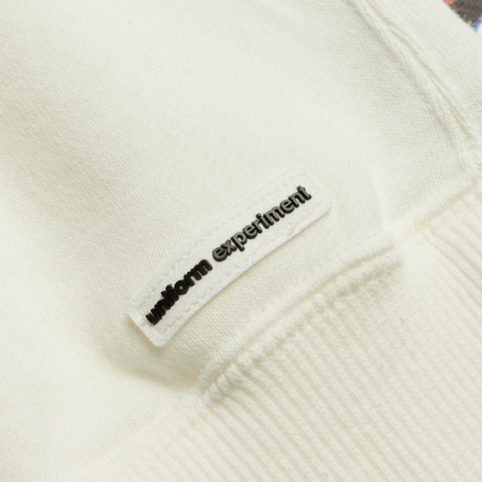 Мужская толстовка uniform experiment, цвет белый, размер M UE-220003-WHITE x Dondi White Pullover Sweat Hoodie - фото 4