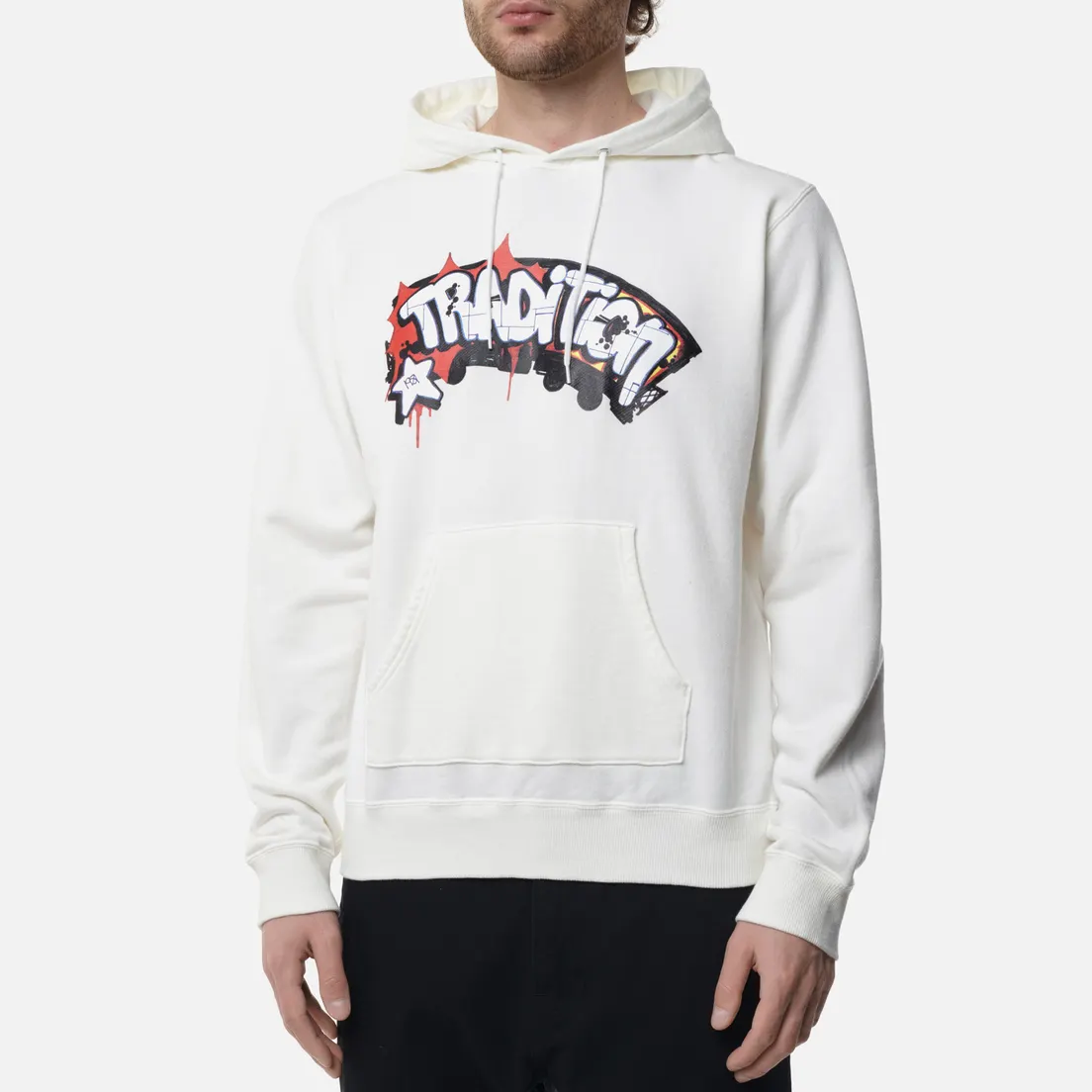 uniform experiment Мужская толстовка x Dondi White Pullover Sweat Hoodie
