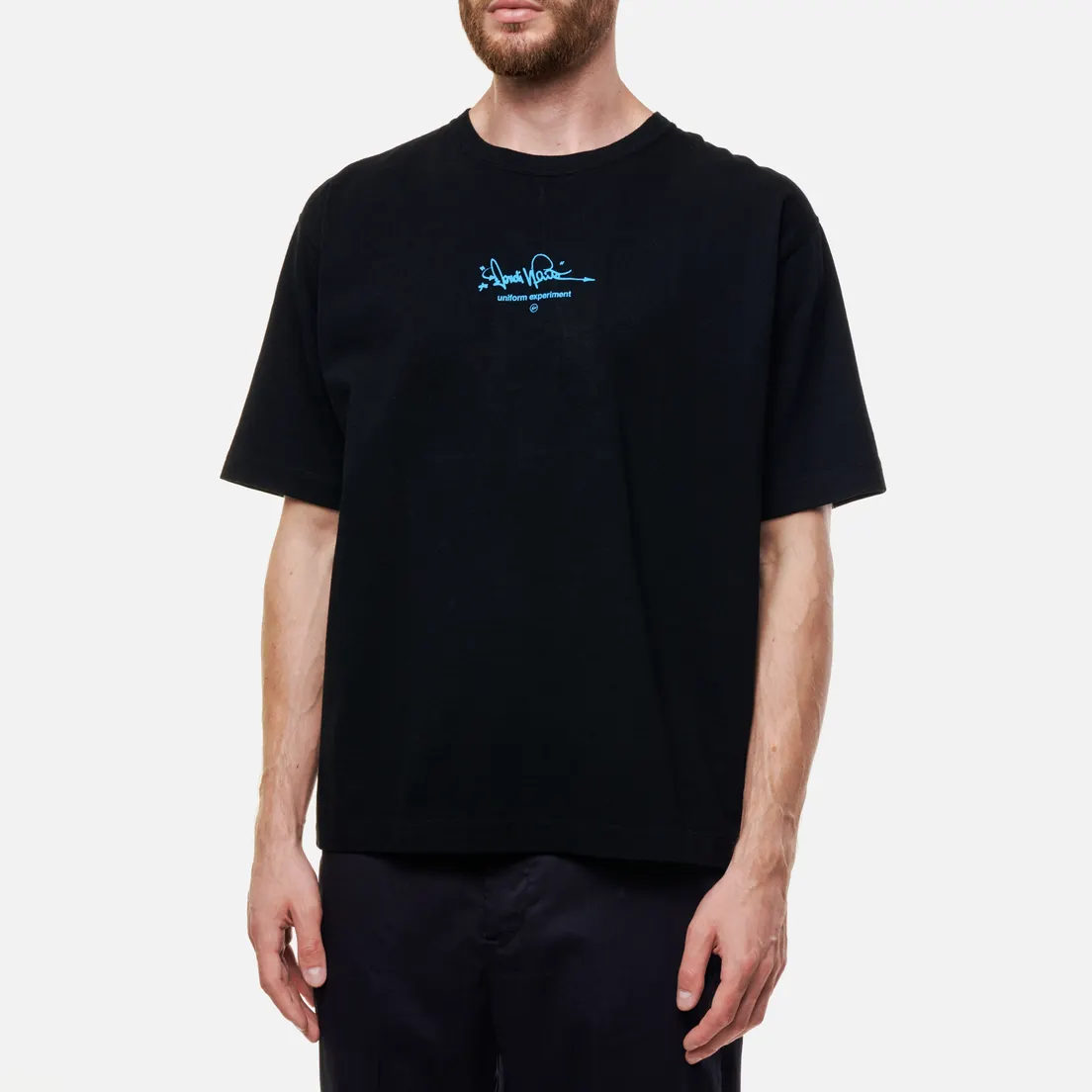 uniform experiment Мужская футболка x Dondi White Signature Tapered
