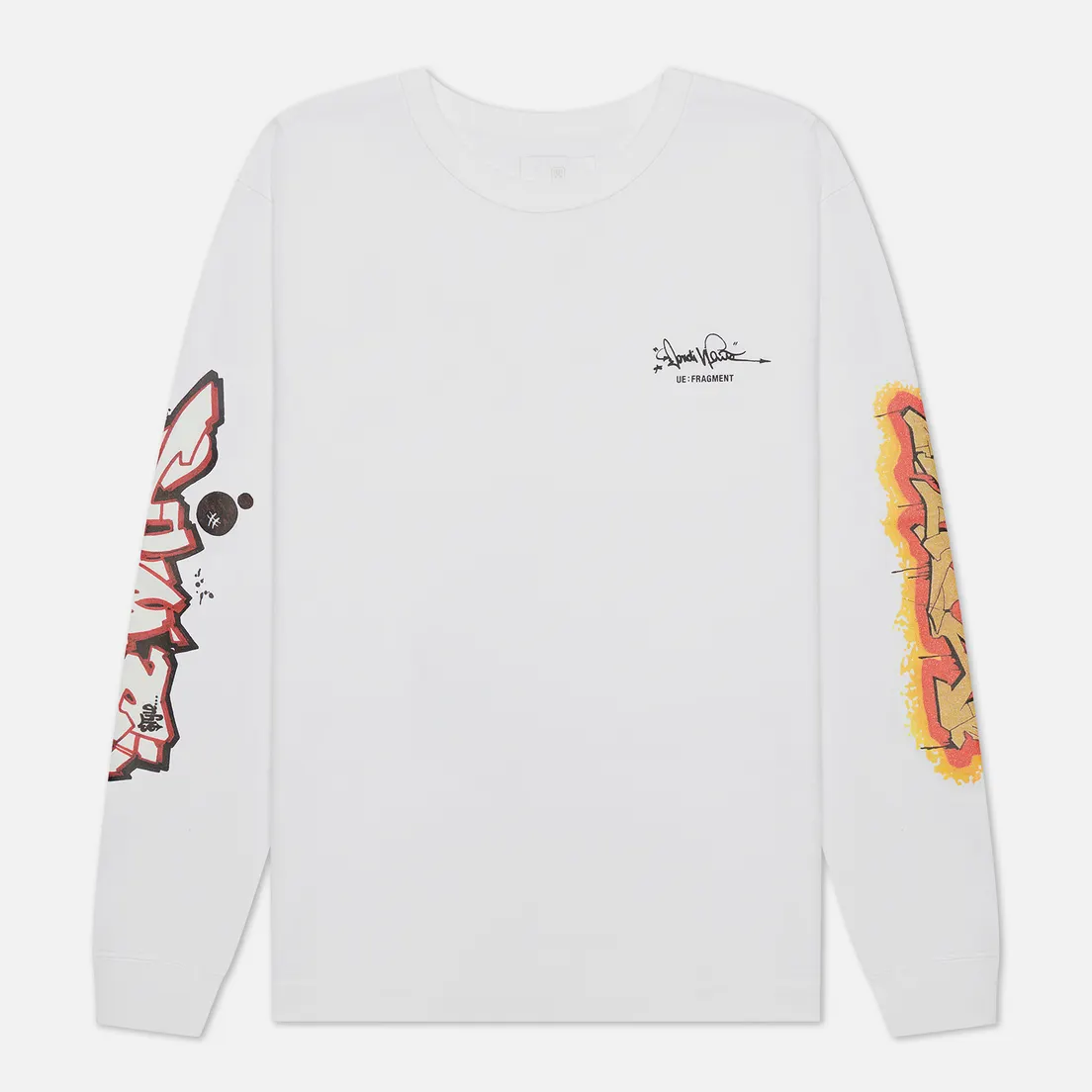 uniform experiment Мужской лонгслив x Dondi White Graffiti Wide