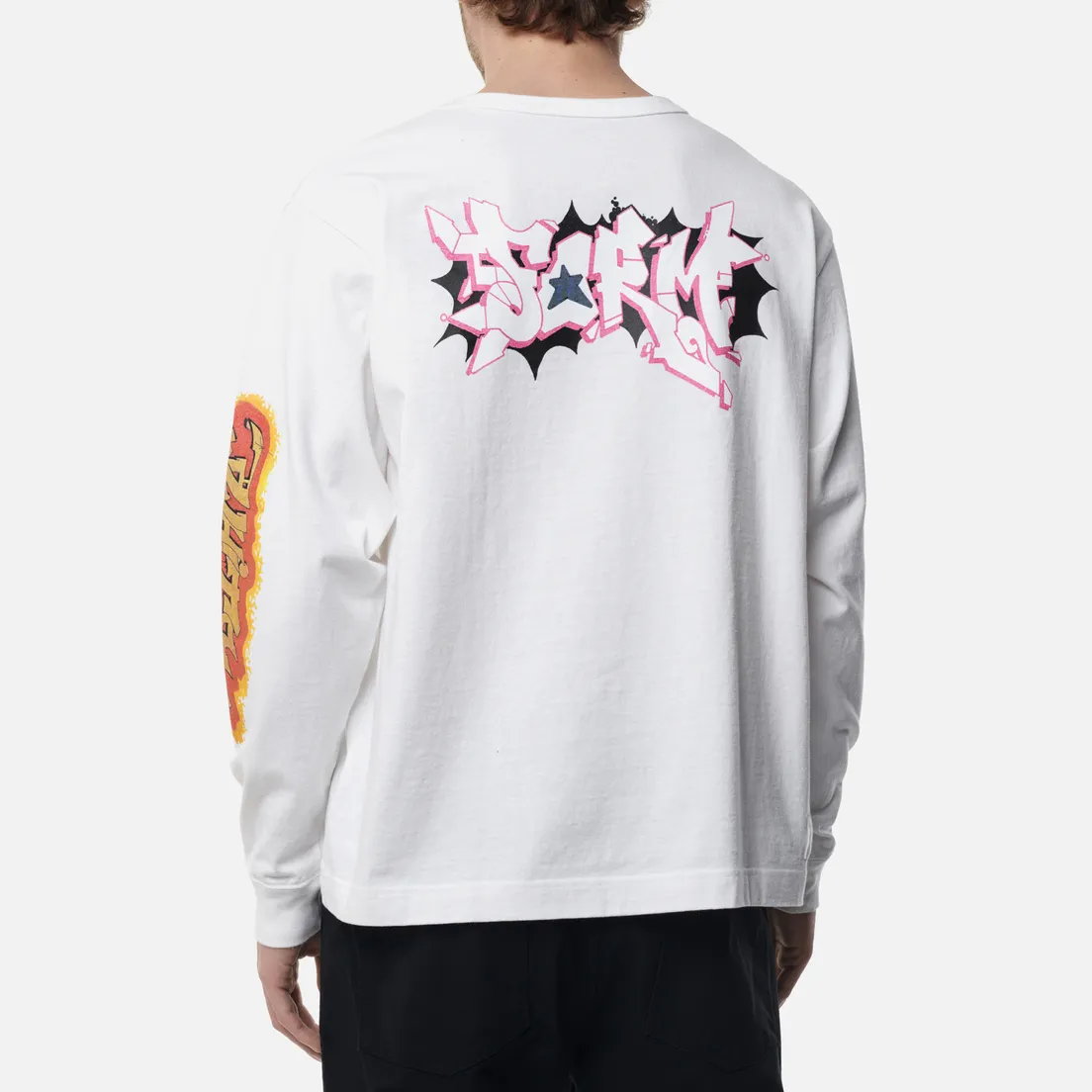 uniform experiment Мужской лонгслив x Dondi White Graffiti Wide