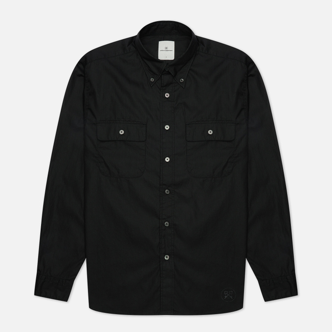 Мужская рубашка uniform experiment, цвет чёрный, размер S