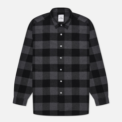 uniform experiment Мужская рубашка Baggy Logo Regular Collar Flannel Block Check
