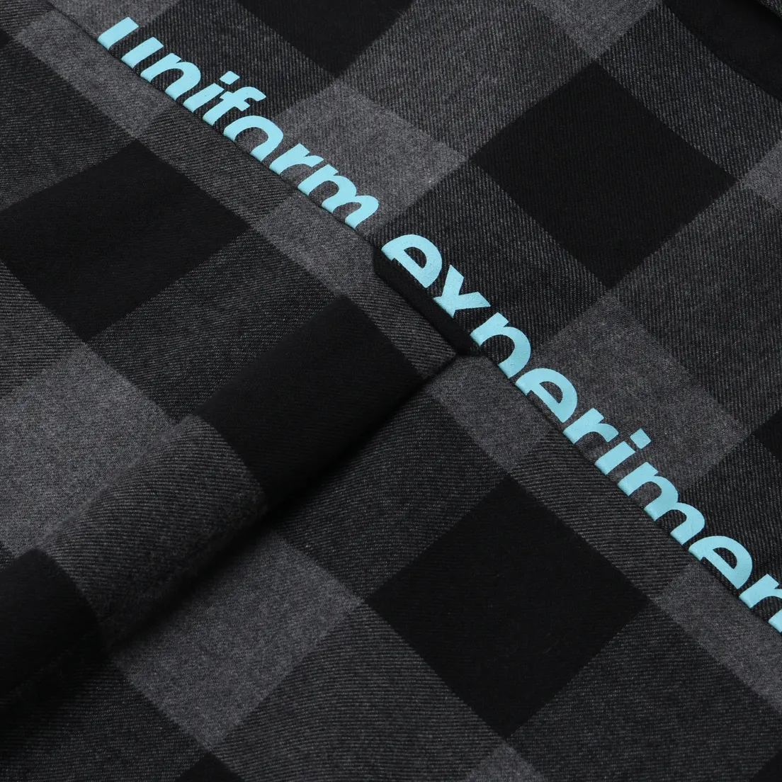 uniform experiment Мужская рубашка Baggy Logo Regular Collar Flannel Block Check