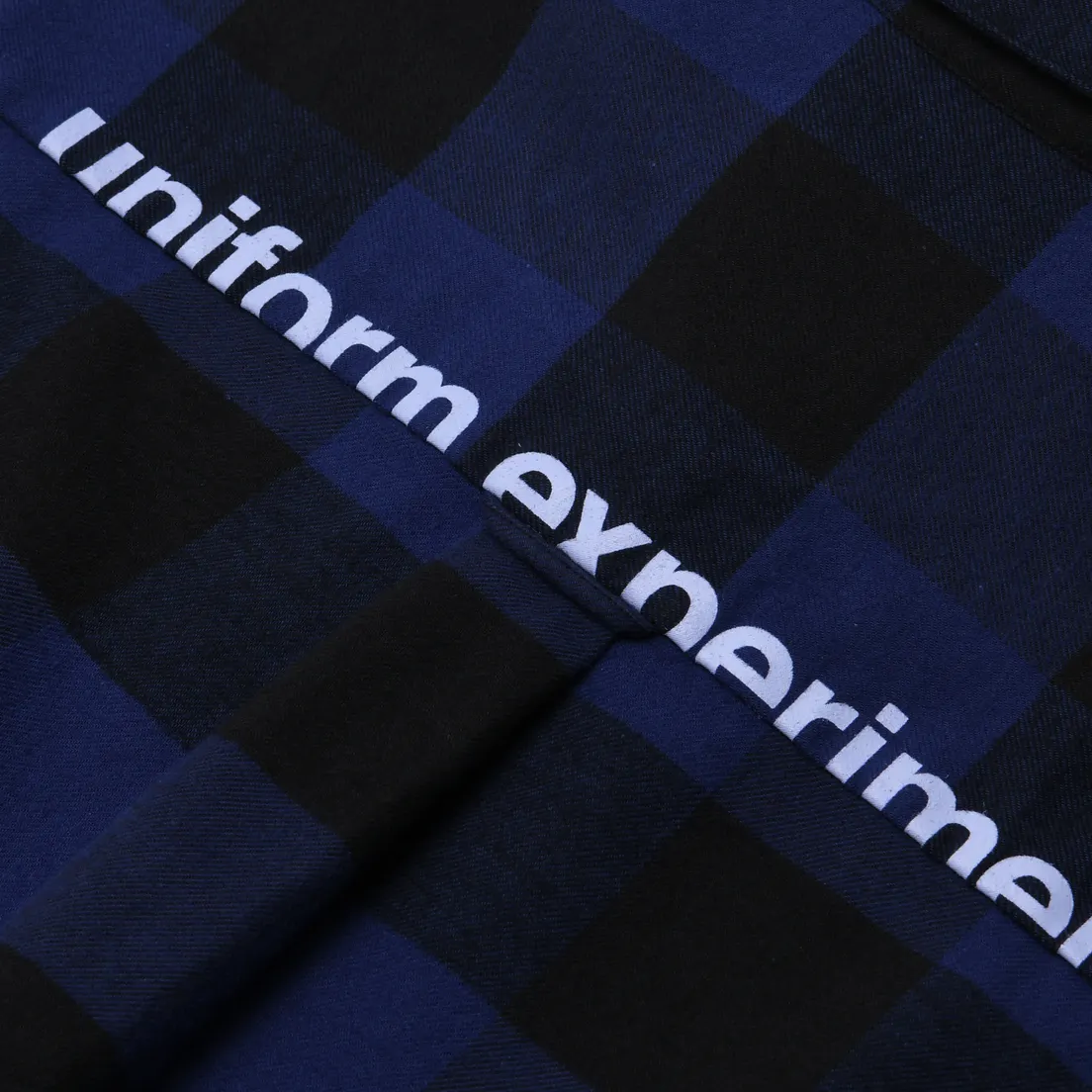uniform experiment Мужская рубашка Baggy Logo Regular Collar Flannel Block Check