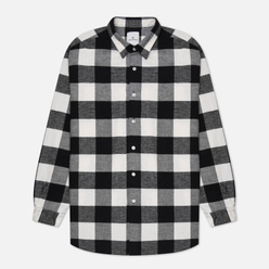 uniform experiment Мужская рубашка Baggy Logo Regular Collar Flannel Block Check