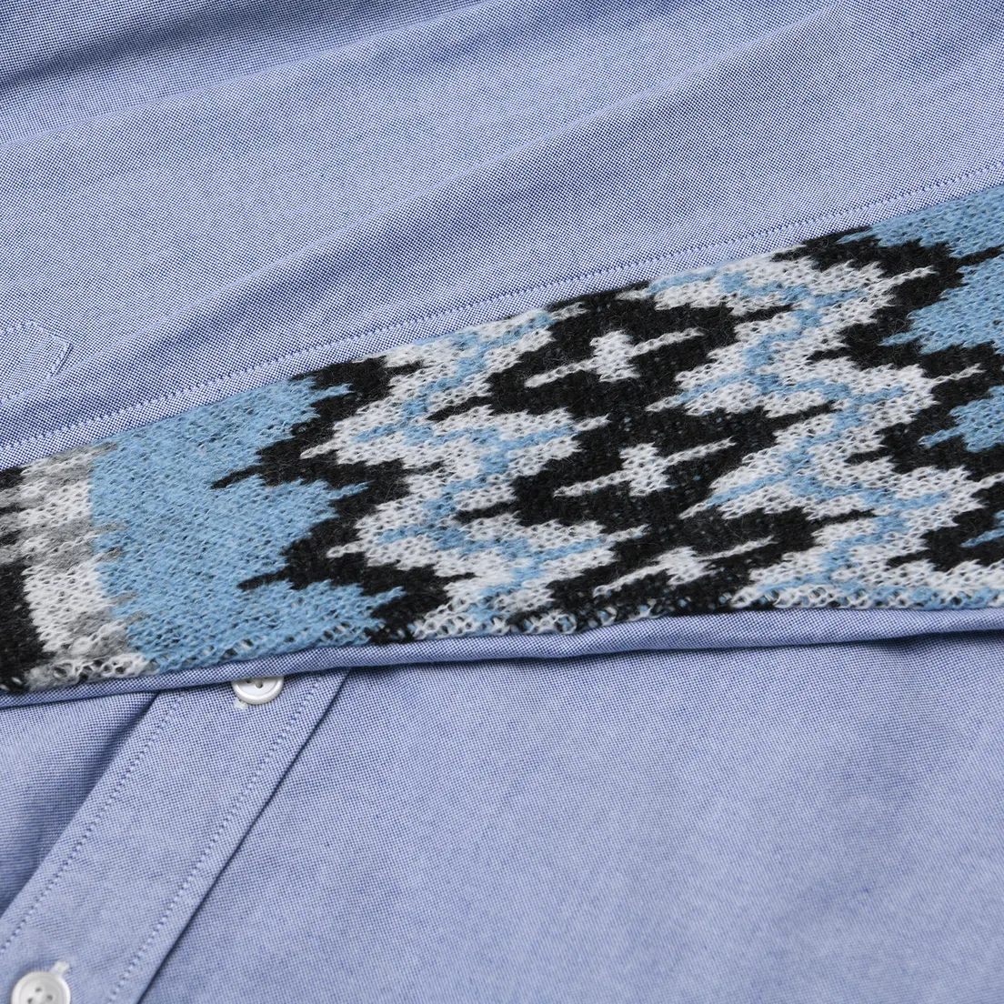 uniform experiment Мужская рубашка Sleeve Paneled Big B.D.