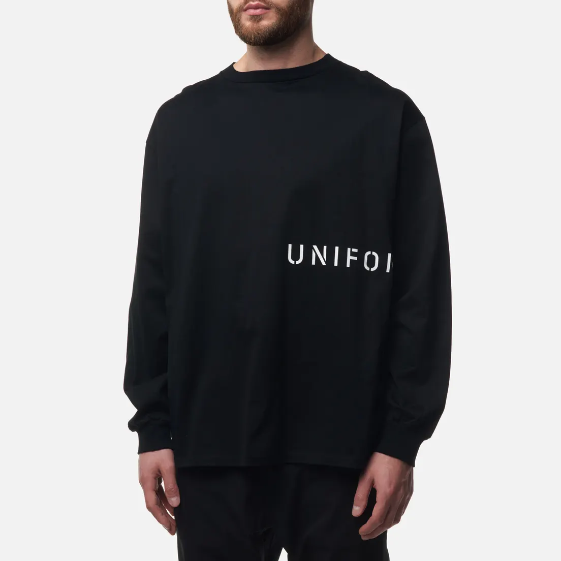 uniform experiment Мужской лонгслив Stencil Logo Baggy