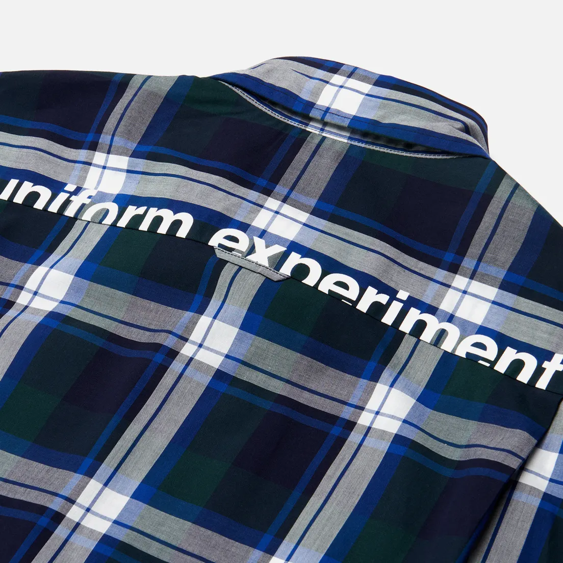 uniform experiment Мужская рубашка Check Yoke Print Regular Collar