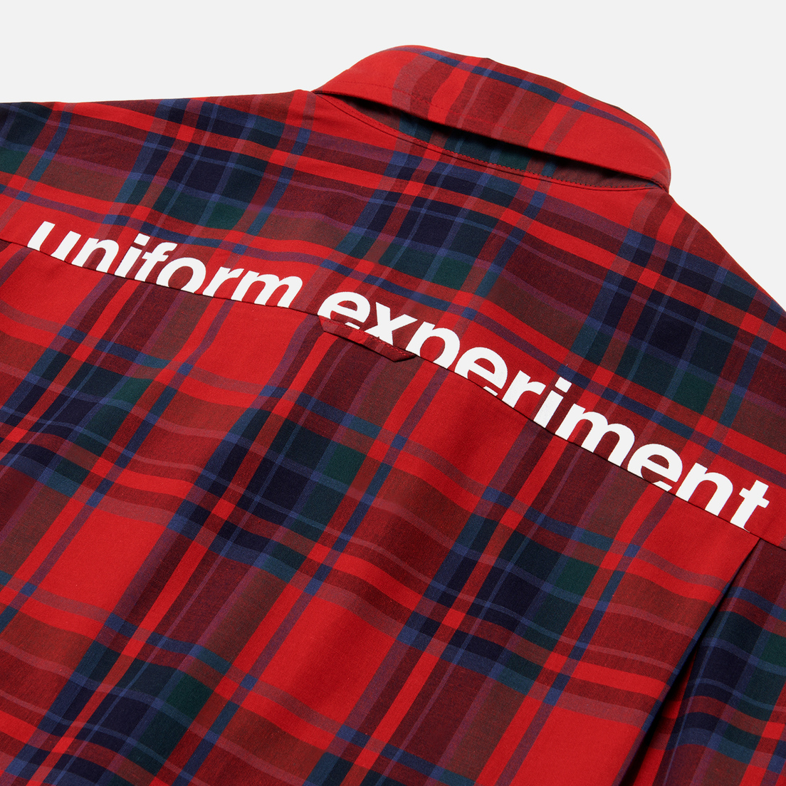 uniform experiment Мужская рубашка Check Yoke Print Regular Collar
