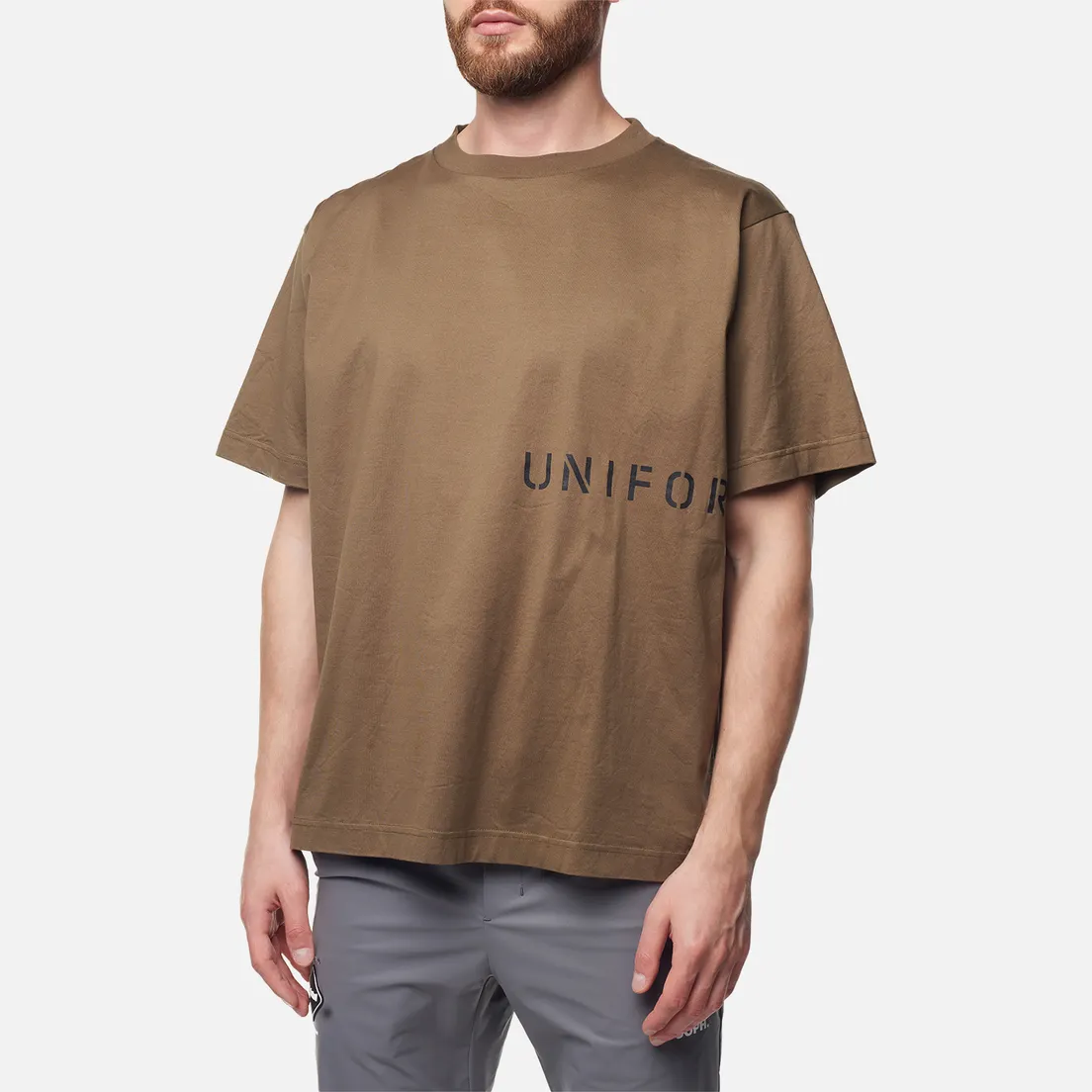 uniform experiment Мужская футболка Authentic Stencil Logo Wide