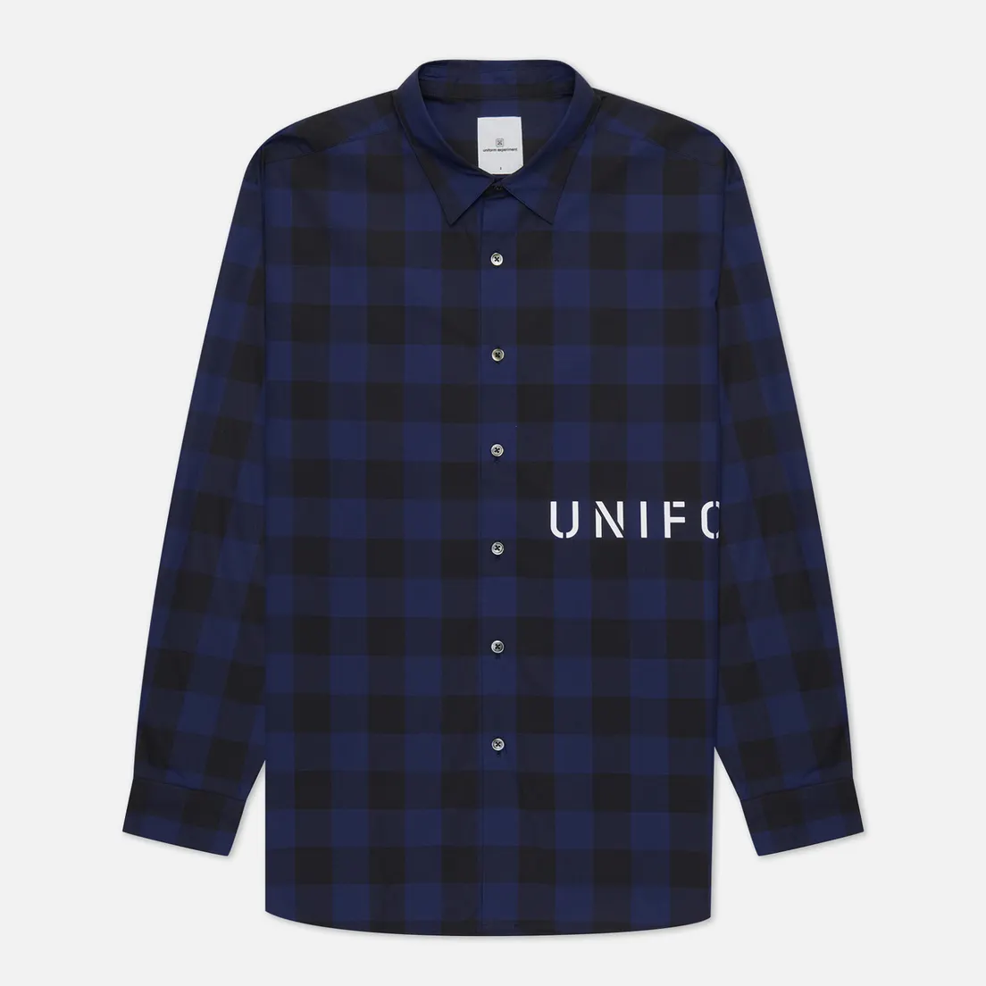 uniform experiment Мужская рубашка Logo Regular Collar Baggy