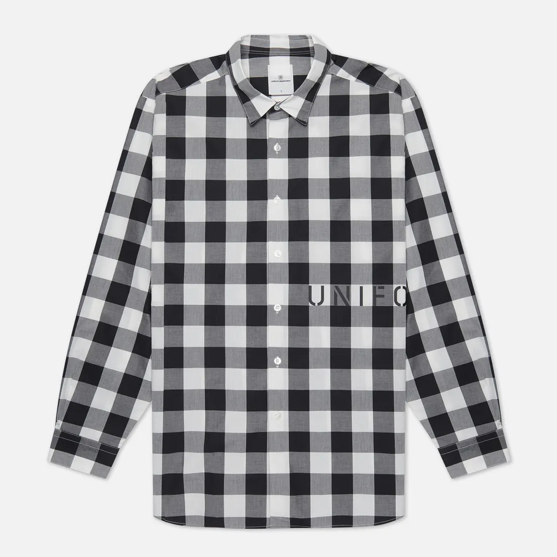 uniform experiment Мужская рубашка Logo Regular Collar Baggy