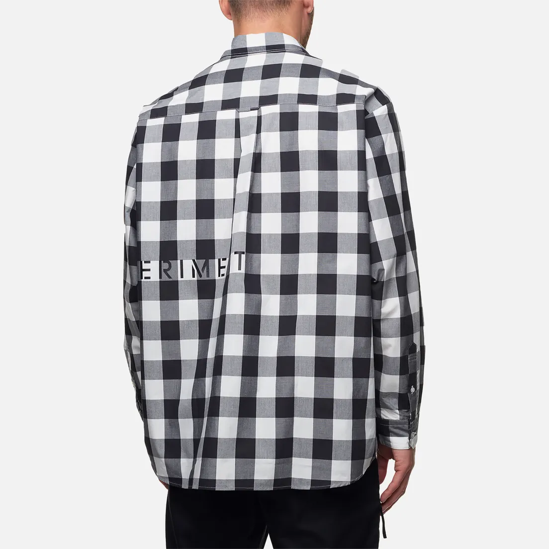 uniform experiment Мужская рубашка Logo Regular Collar Baggy