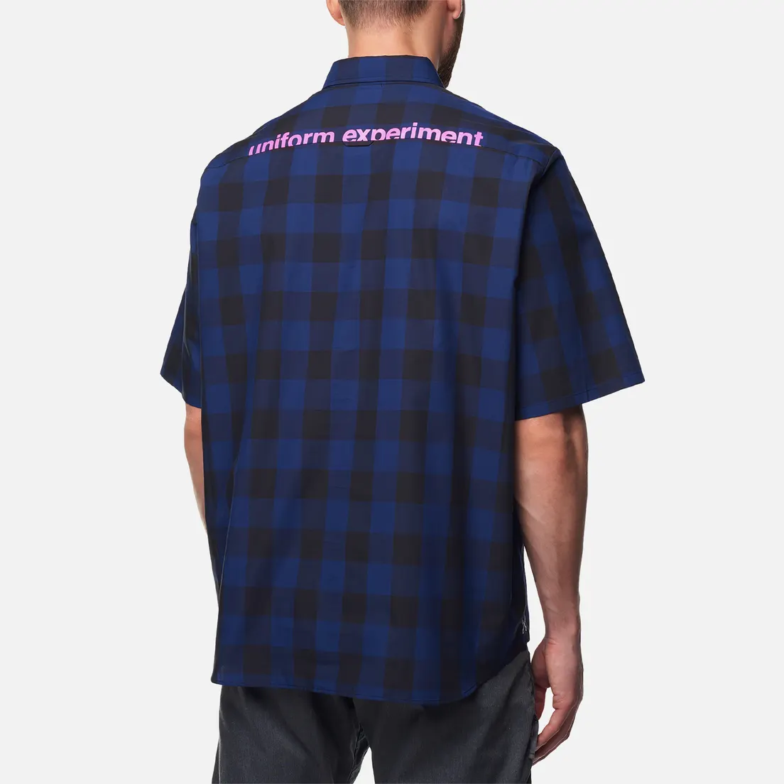 uniform experiment Мужская рубашка Yoke Logo Print B.D Big