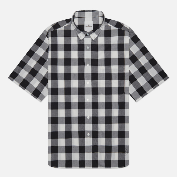 Мужская рубашка uniform experiment Yoke Logo Print B.D Big, цвет чёрный