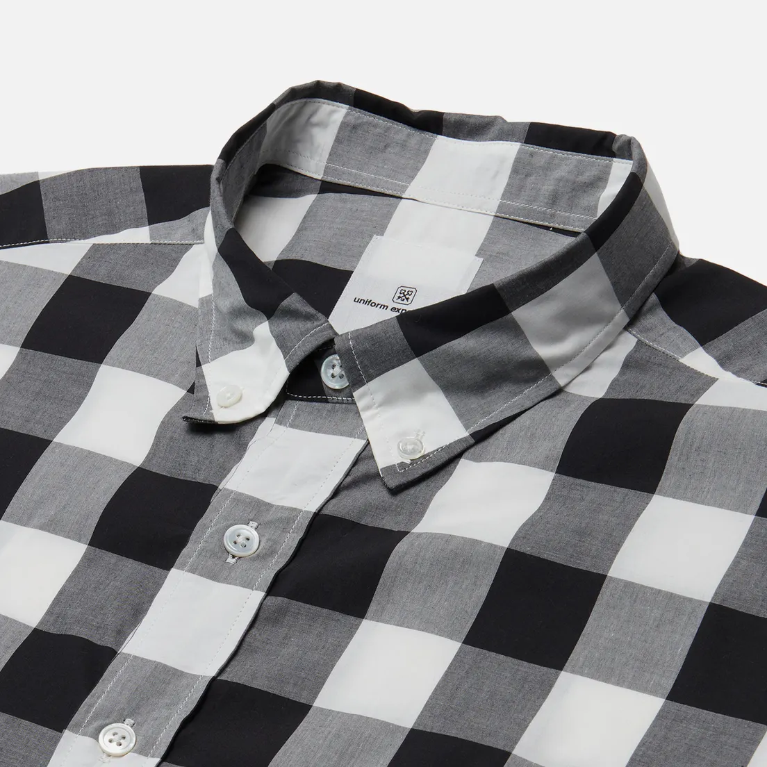 uniform experiment Мужская рубашка Yoke Logo Print B.D Big