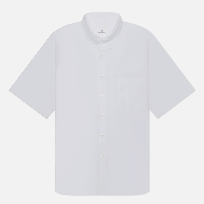 Мужская рубашка uniform experiment Yoke Logo Print B.D Big, цвет белый