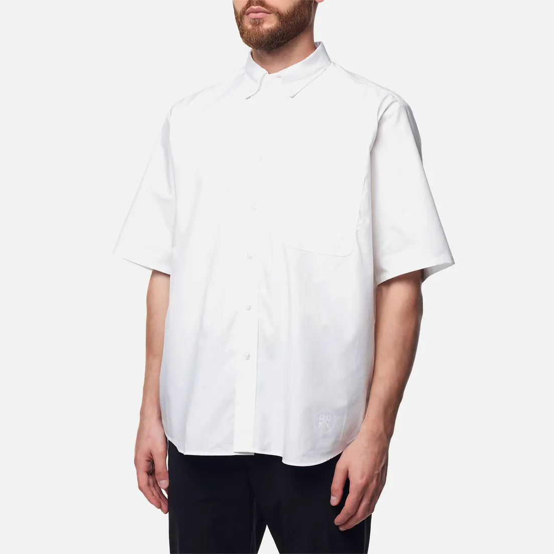 uniform experiment Мужская рубашка Yoke Logo Print B.D Big