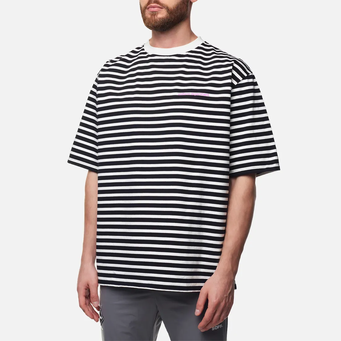 uniform experiment Мужская футболка Trim Color Baggy