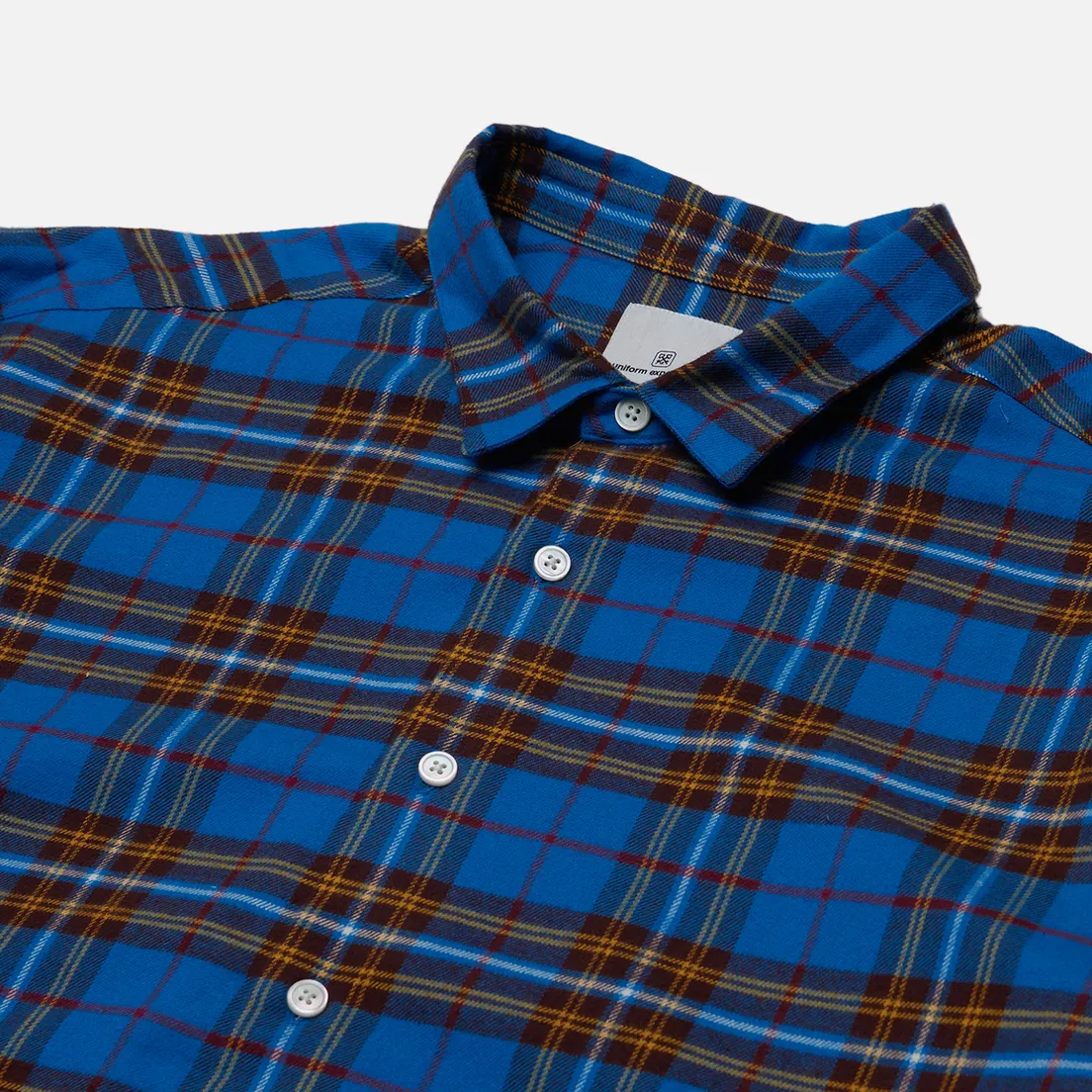 uniform experiment Мужская рубашка Flannel Check Gothic Logo Baggy