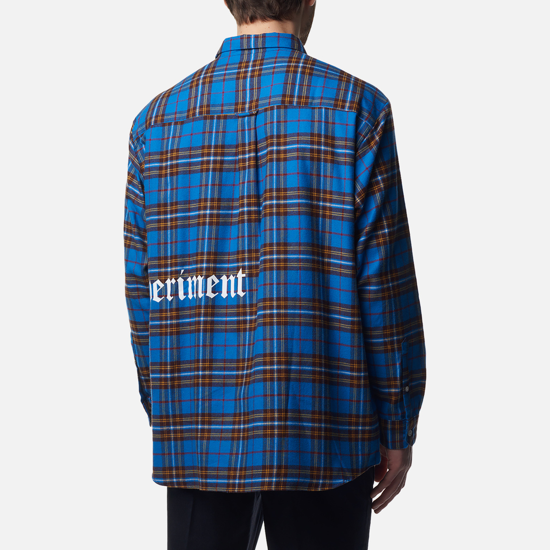 uniform experiment Мужская рубашка Flannel Check Gothic Logo Baggy