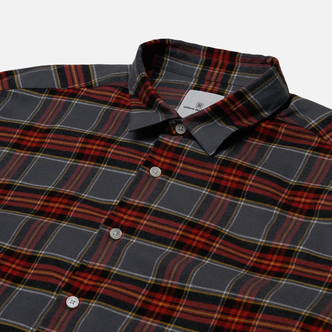 uniform experiment Мужская рубашка Flannel Check Gothic Logo Baggy