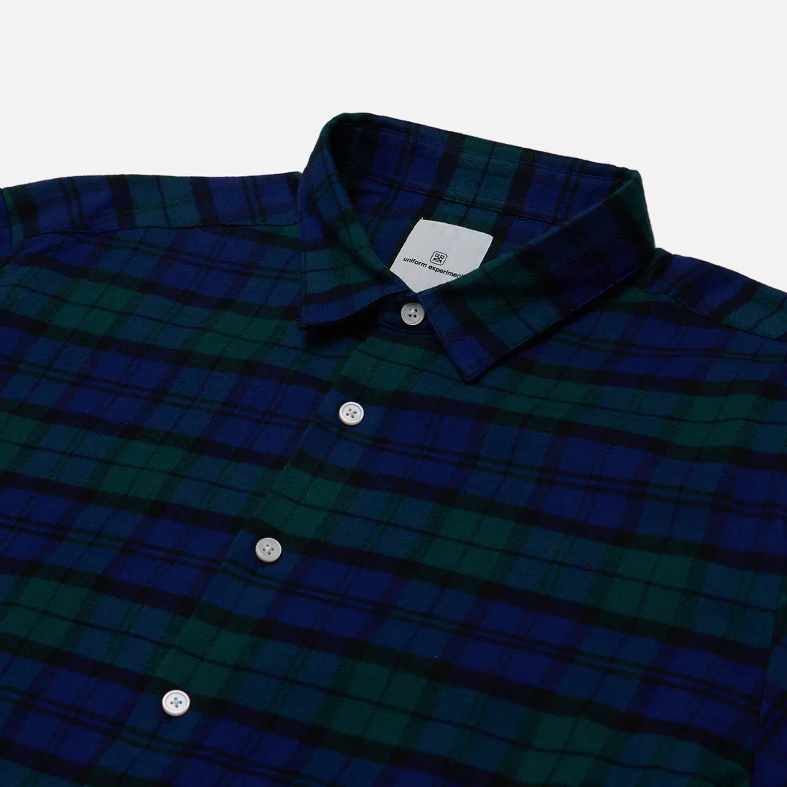uniform experiment Мужская рубашка Flannel Check Gothic Logo Baggy