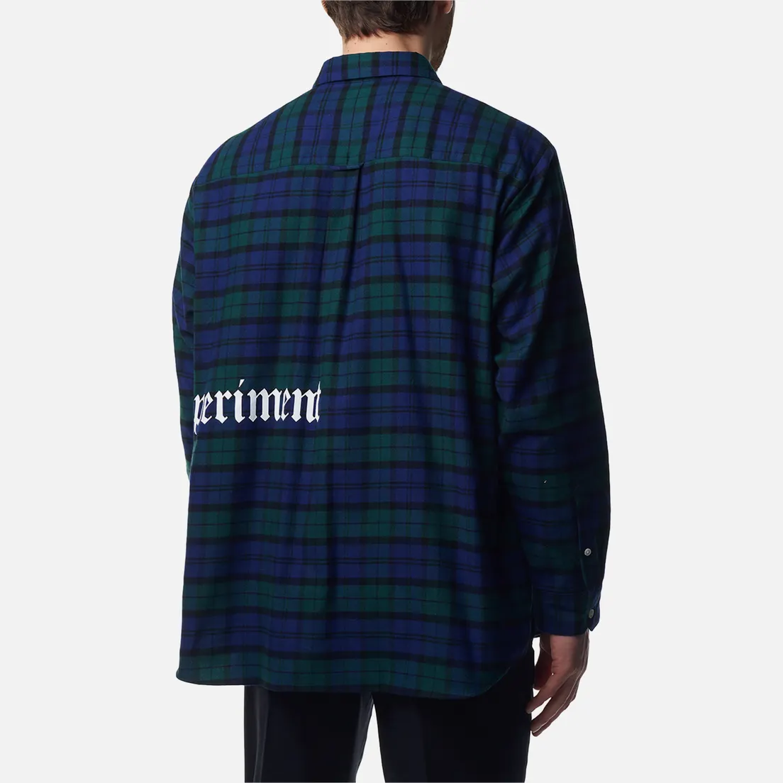 uniform experiment Мужская рубашка Flannel Check Gothic Logo Baggy