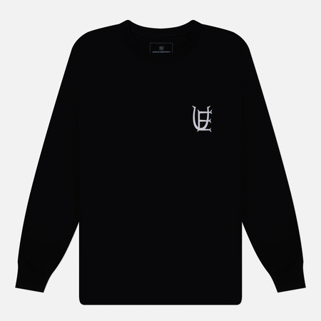Мужской лонгслив uniform experiment Authentic Logo Wide, цвет чёрный, размер L