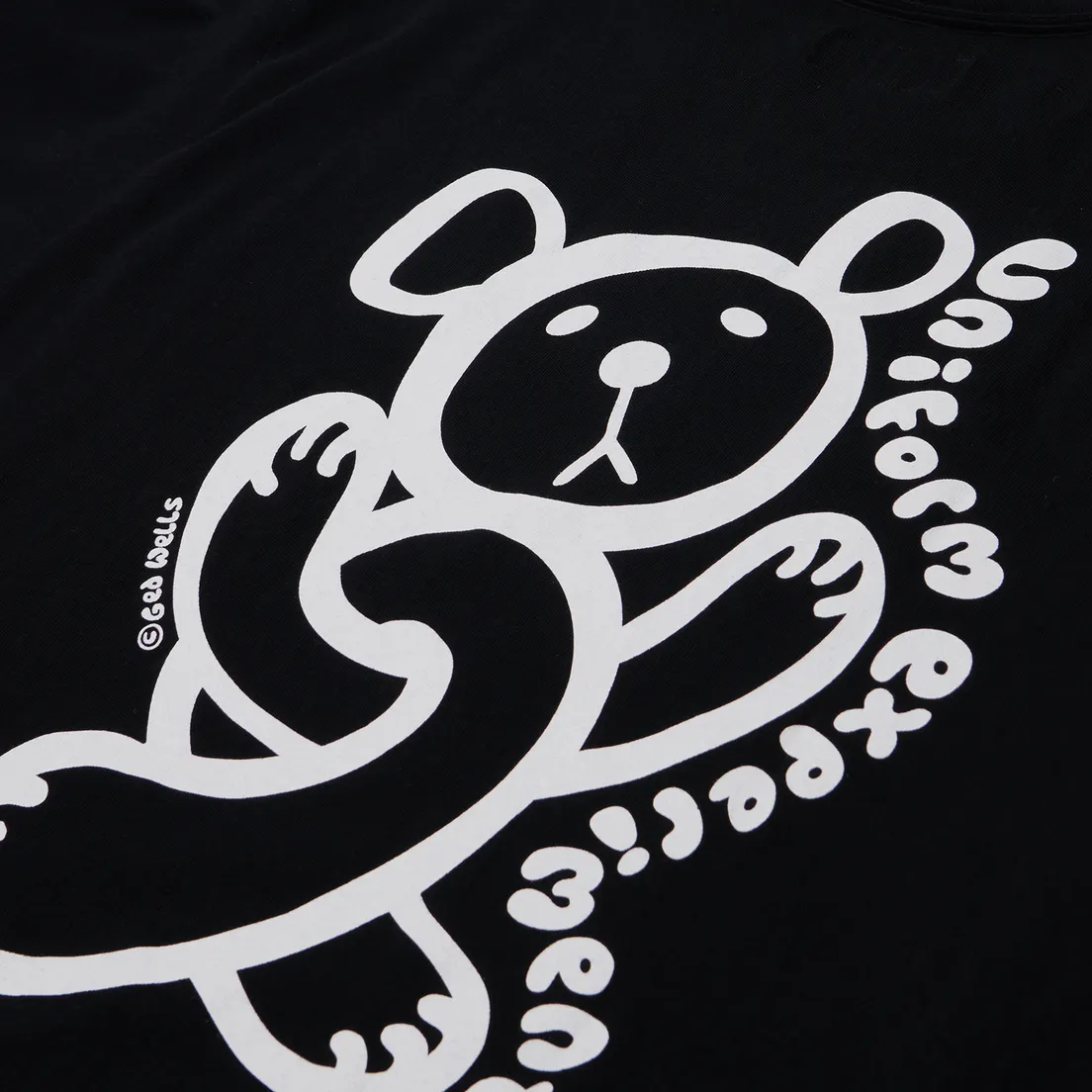 uniform experiment Мужская футболка Insane Monochrome Wide Teddy
