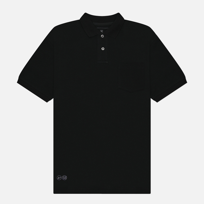 Мужское поло uniform experiment Pocket Baggy, цвет чёрный