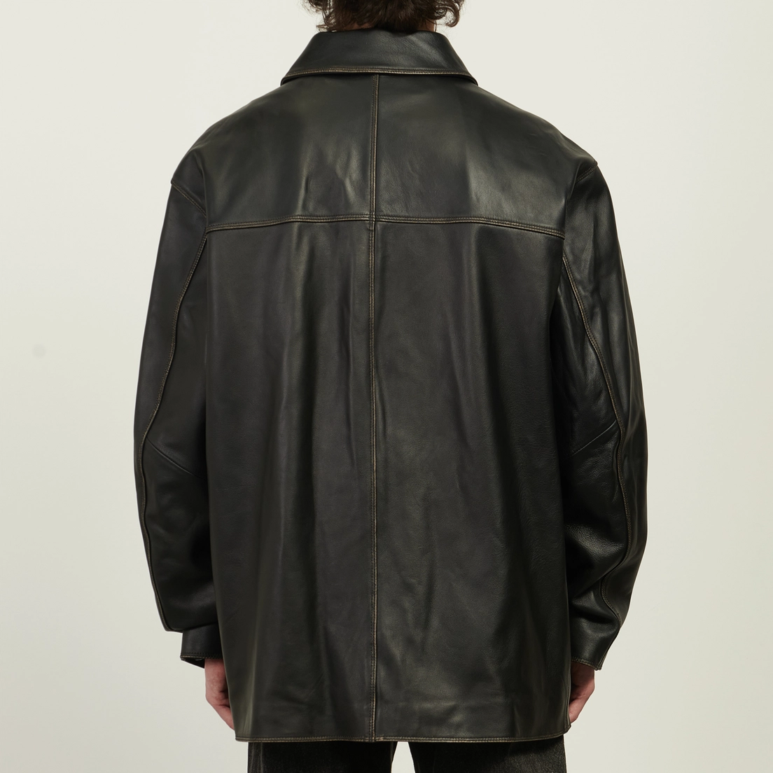 uniform experiment Мужская демисезонная куртка Leather Car Coat