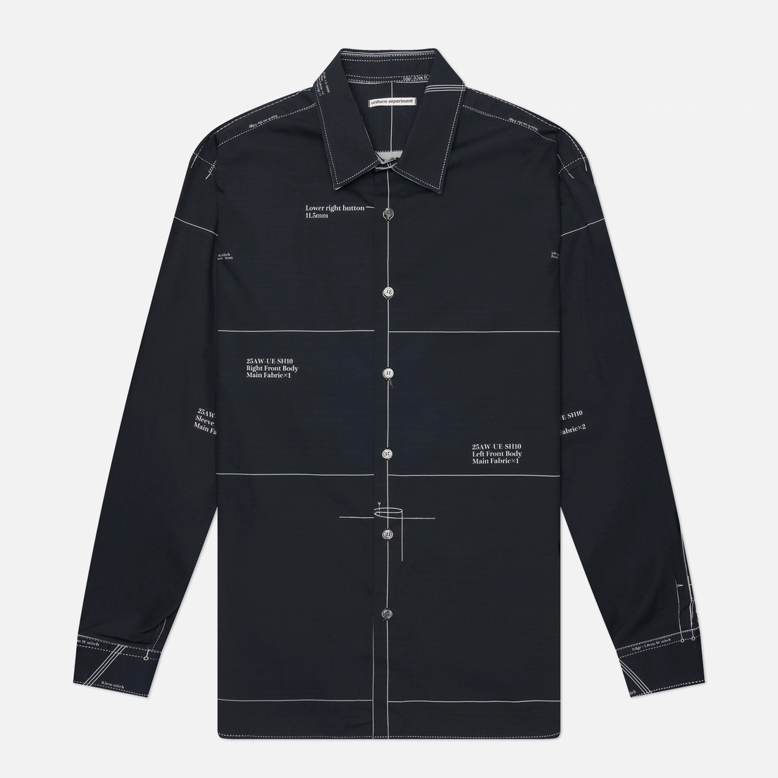 uniform experiment Мужская рубашка Map-Out