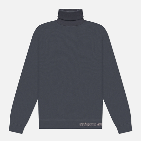 Мужской лонгслив uniform experiment Waffle Highneck, цвет серый, размер XL