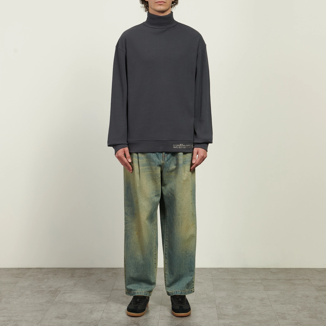 uniform experiment Мужской лонгслив Waffle Highneck