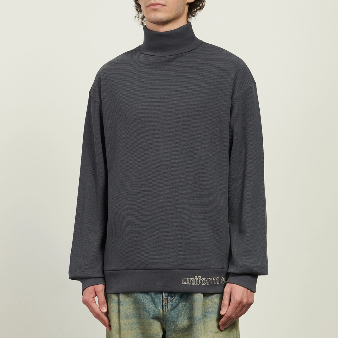 uniform experiment Мужской лонгслив Waffle Highneck