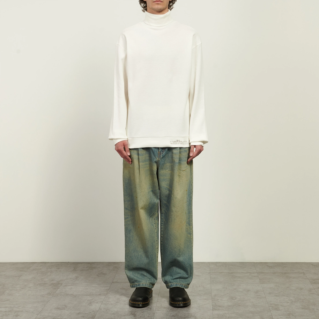 uniform experiment Мужской лонгслив Waffle Highneck