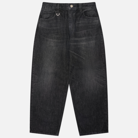 Мужские джинсы uniform experiment Washed Denim Bold-Fit, цвет чёрный, размер L