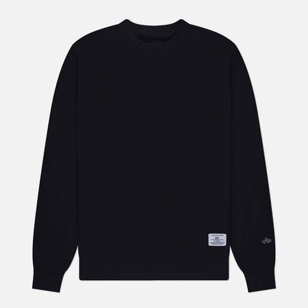 Мужская толстовка Alpha Industries Essential French Terry Crew Neck, цвет чёрный, размер XL