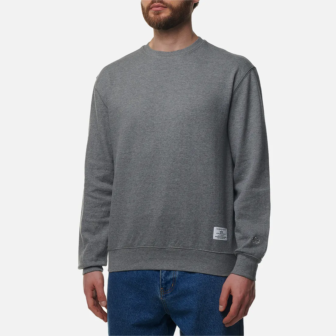 Alpha Industries Мужская толстовка Essential French Terry Crew Neck